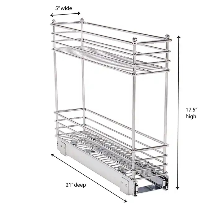 Say Goodbye to Clutter with our Blind Corner Cabinet Pull Out Organizer